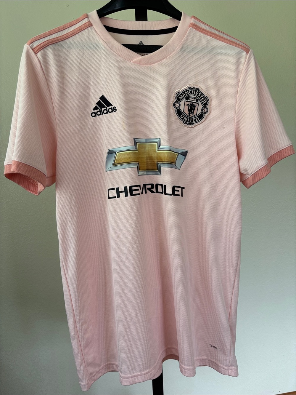 adidas Manchester United Light Pink Training Jersey
